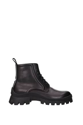 Dsquared2 Ankle Boot Men Leather Black White