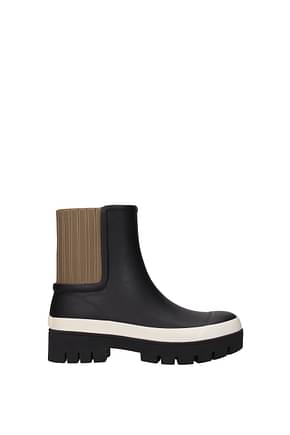 Tory Burch Ankle boots Women Rubber Black Olive