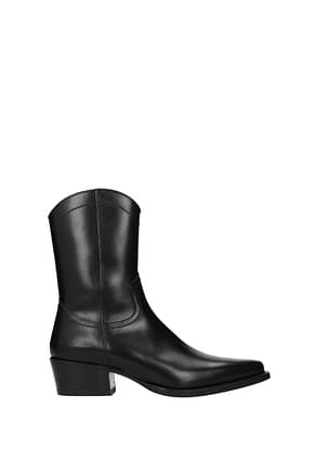 Dsquared2 Ankle Boot Men Leather Black