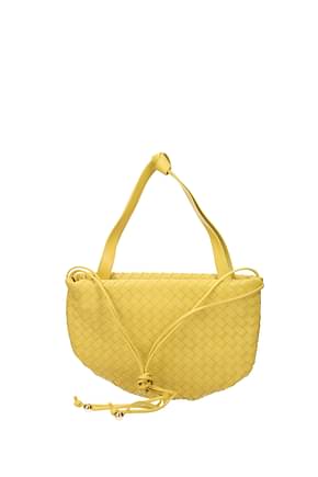 Bottega Veneta Shoulder bags bulb Women Leather Yellow Golden Wattle