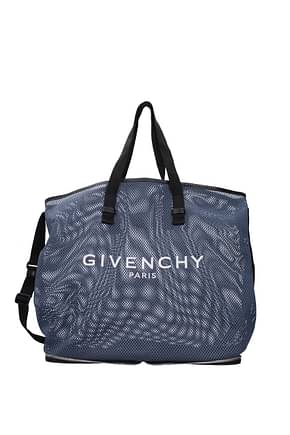 Givenchy Bolsos de viaje foldable Hombre Tejido Azul marino Negro