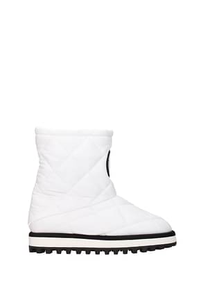 Dolce&Gabbana Ankle boots Women Fabric  White