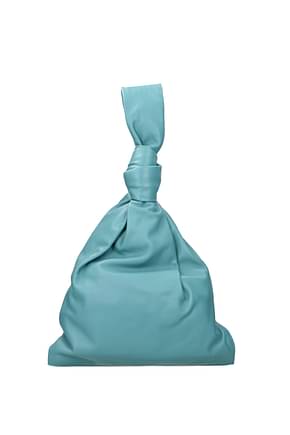 Bottega Veneta Handtaschen Damen Leder Grün Blaugrün