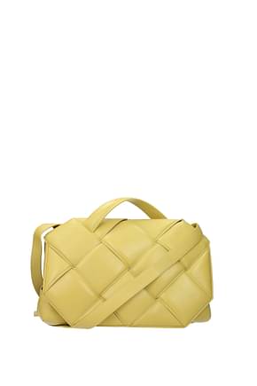 Bottega Veneta Crossbody Bag Women Leather Yellow Corn
