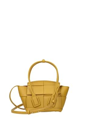 Bottega Veneta Handbags Women Leather Yellow Curry