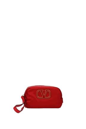 Valentino Garavani Beauty Cases Women Fabric  Red
