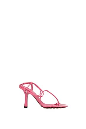 Bottega Veneta Sandals Women Leather Pink