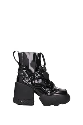 Maison Margiela Ankle boots x reebok Women Patent Leather Black