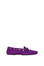 Tod's Loafers Women Suede Violet