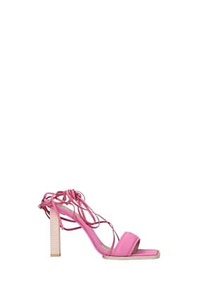 Jacquemus Sandals Women Suede Pink