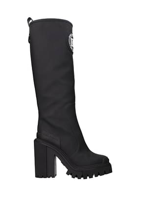 Dolce&Gabbana Boots Women Rubberized Leather Black
