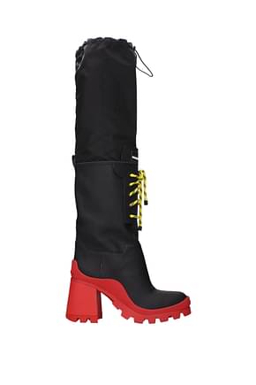 Dsquared2 Boots Women Rubberized Leather Black