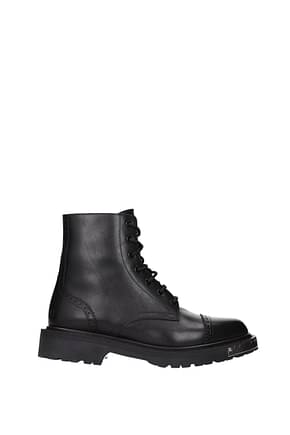 Celine Ankle Boot Men Leather Black