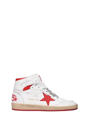 Golden Goose Sneakers sky star Men Leather White Red