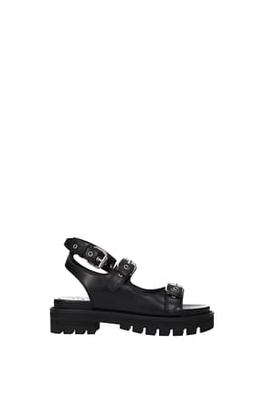 Alaia Sandals Women Leather Black