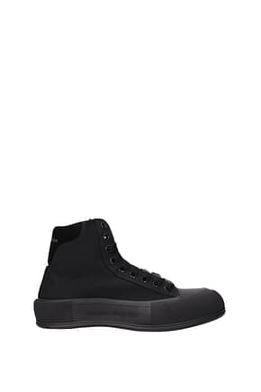 Alexander McQueen Sneakers Homme Tissu Noir Noir