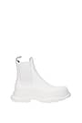 Alexander McQueen Ankle boots Women Leather White White