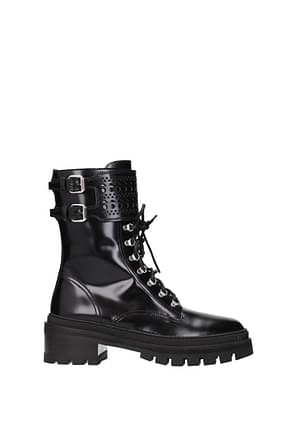 Alaia Ankle boots Women Leather Black