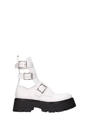 Alexander McQueen Ankle Boot Men Leather White