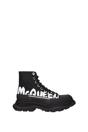 Alexander McQueen أحذية رياضية نساء قماش أسود