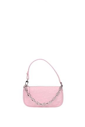 By Far Handbags rachel mini Women Leather Pink Peony