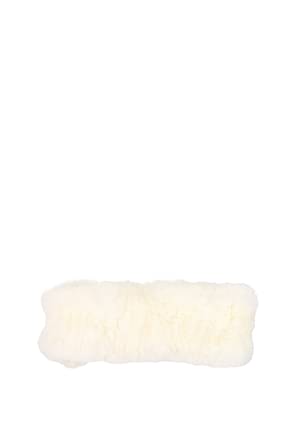 Moose Knuckles Accessoires pour cheveux Femme Lapin Blanc Lait