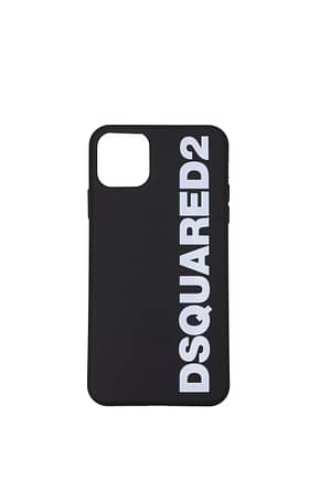 Dsquared2 غطاء iPhone iphone 11 pro max رجال Termoplastica أسود