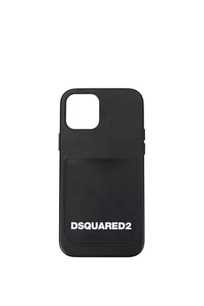 Dsquared2 iPhoneカバー iphone 12 pro 男性 ポリカーボネート 黒