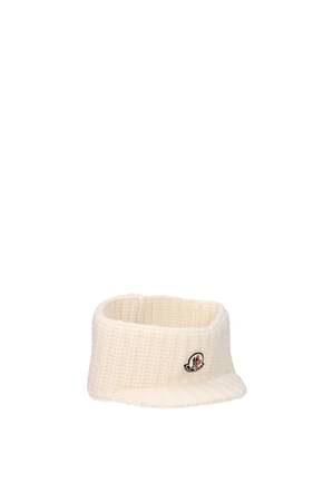 Moncler Hats visor Women Virgin Wool White Butter