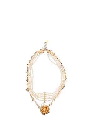 Christian Dior Colliers Femme Métal Or Perle Antique