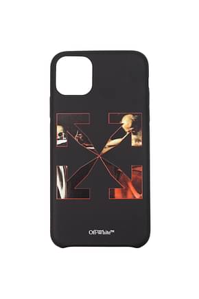 Off-White iPhone cover iphone 11 pro max Men Polyurethane Black Red