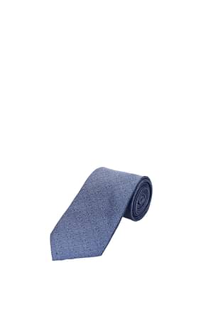 Zegna Cravates Homme Soie Bleu