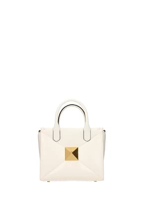 Valentino Garavani Handbags one stud Women Leather White Ivory