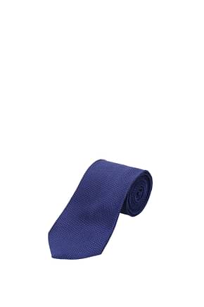 Zegna Cravates Homme Soie Bleu Bleu royal