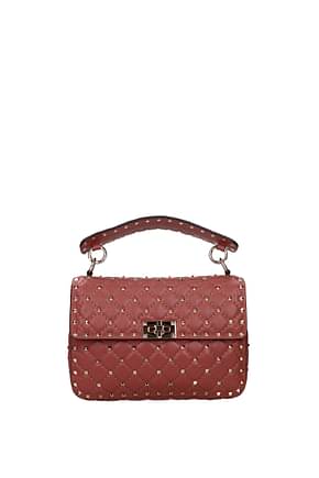 Valentino Garavani Handbags Women Leather Brown Ginger