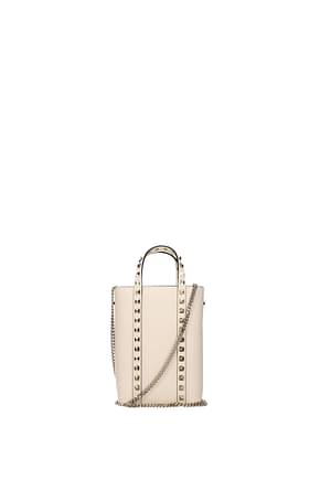 Valentino Garavani Handbags Women Leather White Ivory