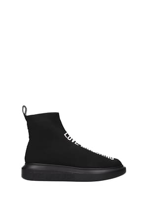 Love Moschino Sneakers Femme Tissu Noir Noir