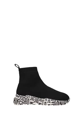 Love Moschino أحذية رياضية نساء قماش أسود