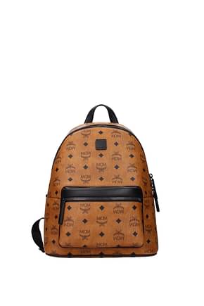 MCM Backpack and bumbags Men Leather Brown Cognac