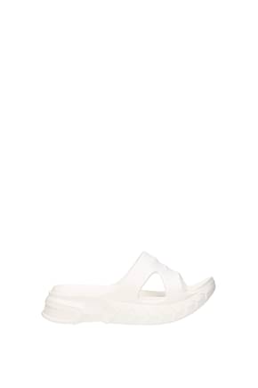 Givenchy Flip-Flops und Holzschuhe marshmellow Damen Gummi Weiß Off White
