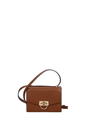Michael Kors Crossbody Bag hendrix Women Leather Brown Luggage