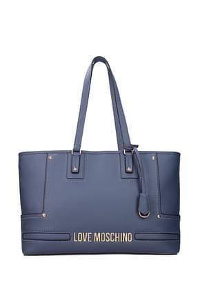Love Moschino Shoulder bags Women Polyurethane Blue Denim