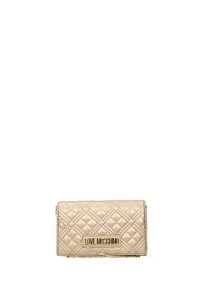 Love Moschino Crossbody Bag Women Polyurethane Gold