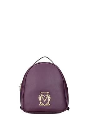 Love Moschino 背包和腰包 女士 聚氨酯 紫色 紫色