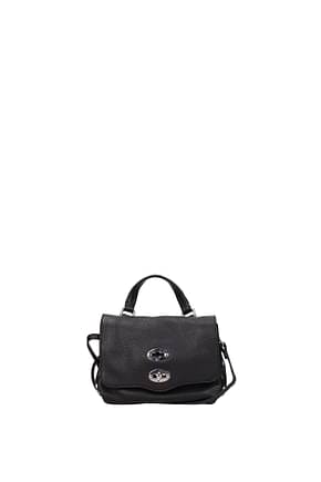 Zanellato Handbags postina baby Women Leather Black
