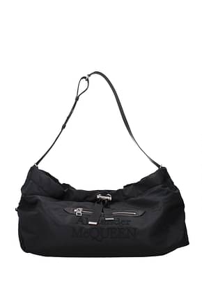 Alexander McQueen Crossbody Bag Women Fabric  Black