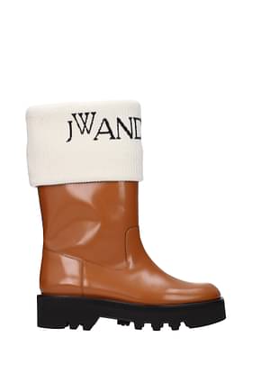 Jw Anderson Ankle boots Women Leather Brown Leather