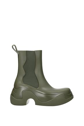 Xocoi Ankle boots Women PVC Green Olive