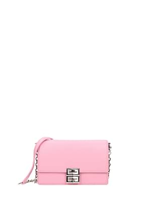 Givenchy Crossbody Bag 4g Women Leather Pink Pink