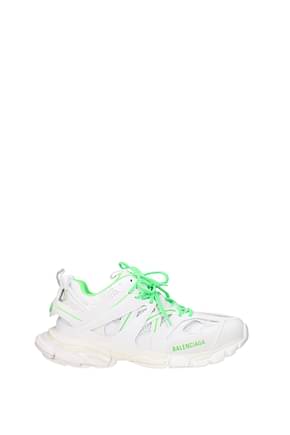 Balenciaga 运动鞋 track 男士 布料 白色 荧光绿